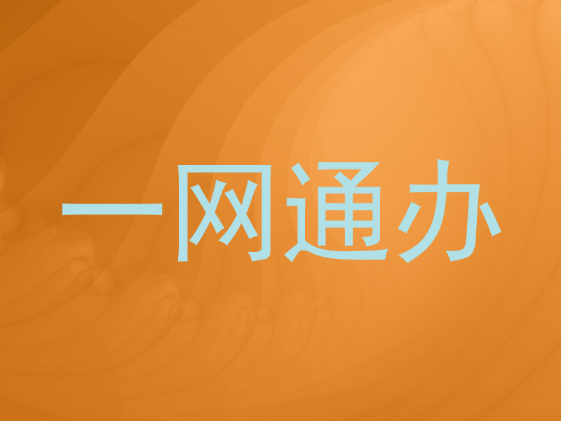 一网通办