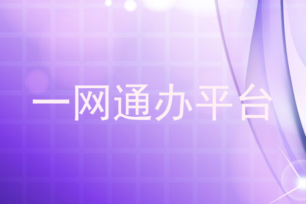 一网通办平台
