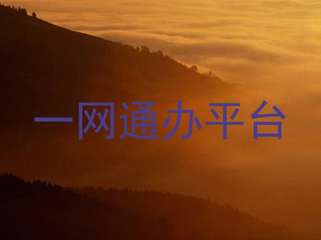 一网通办平台