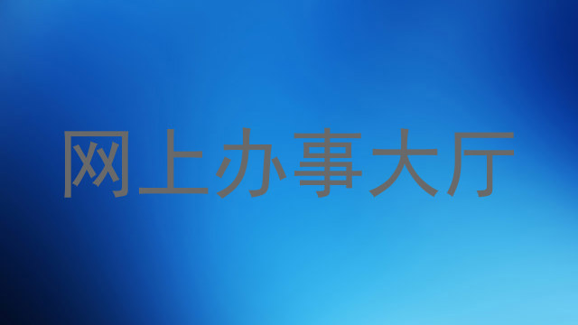 网上办事大厅