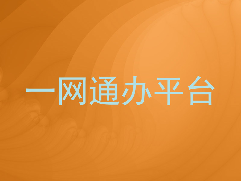 一网通办平台