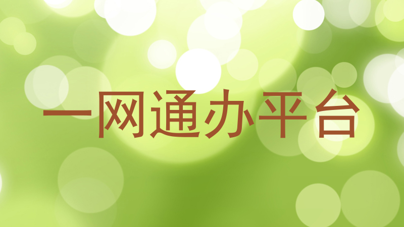 一网通办平台