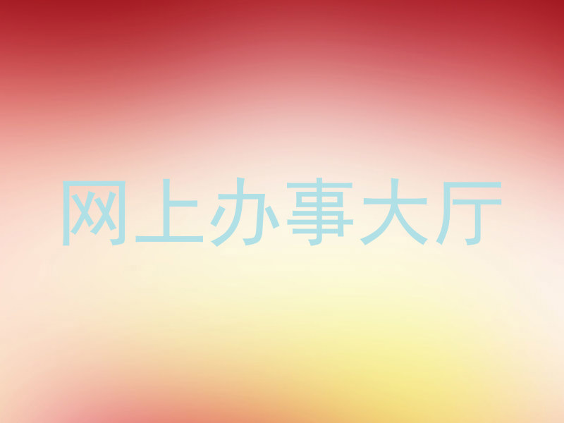 网上办事大厅