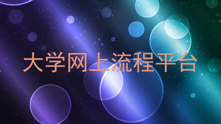 大学网上流程平台