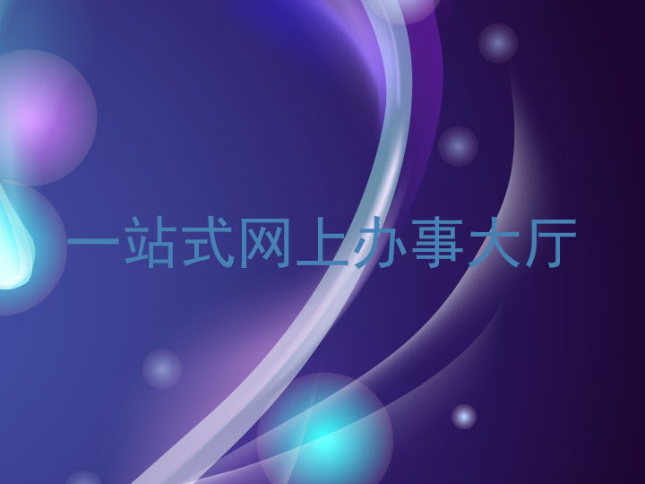 一站式网上办事大厅