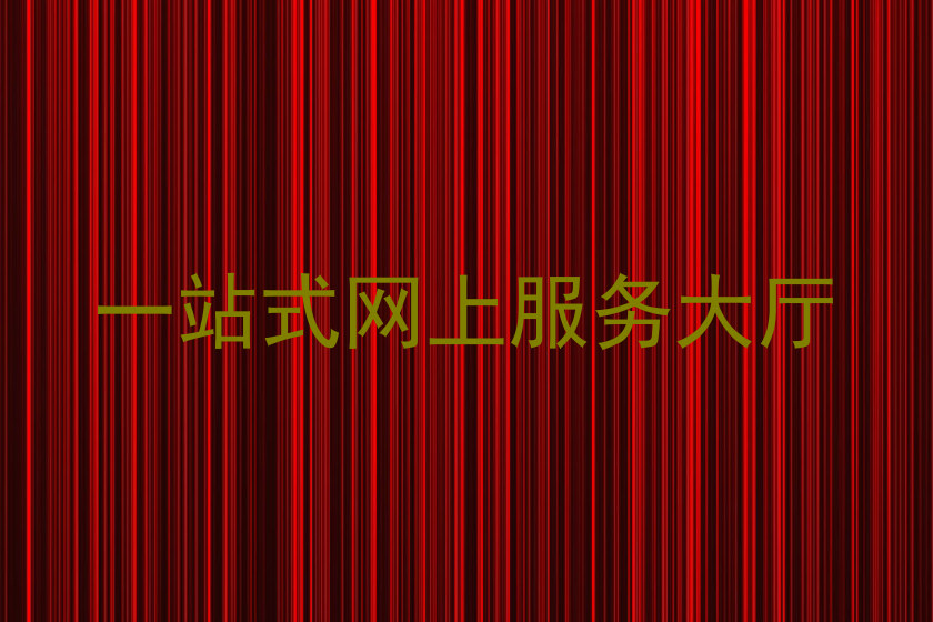 一站式网上服务大厅