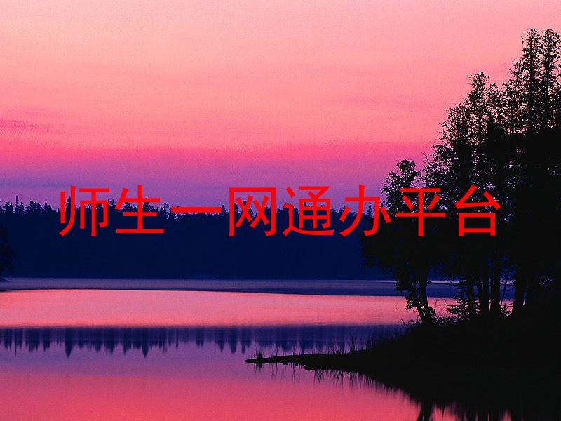 师生一网通办平台