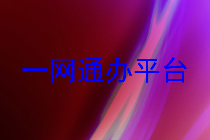 一网通办平台