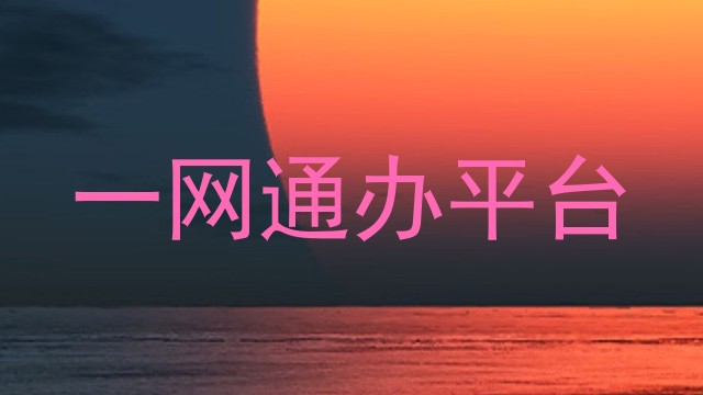 一网通办平台