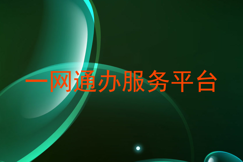 一网通办服务平台