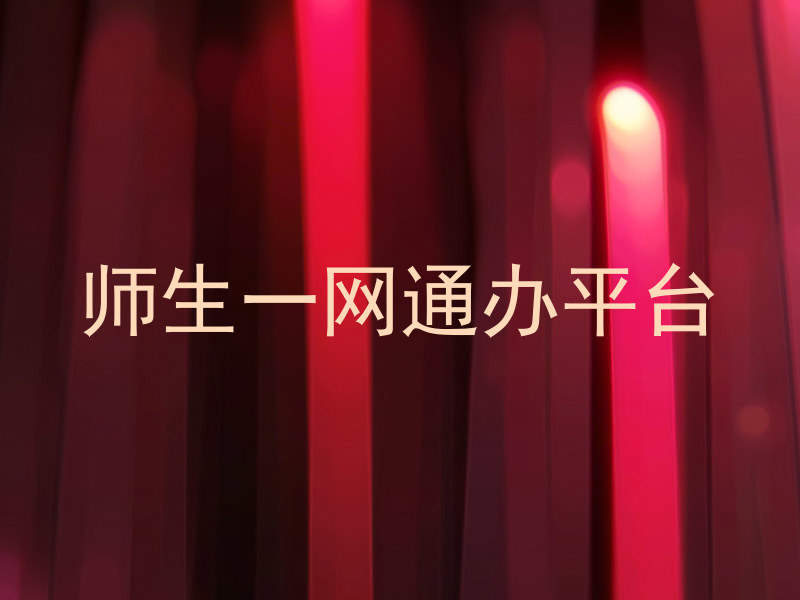 师生一网通办平台