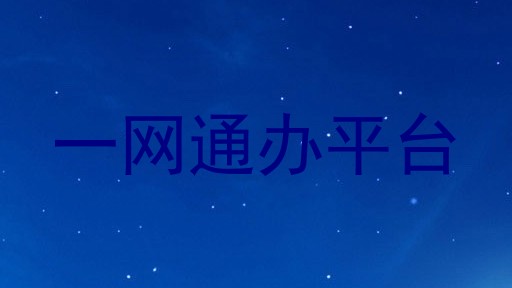 一网通办平台