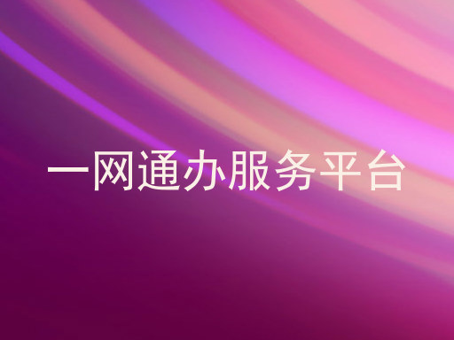 一网通办服务平台