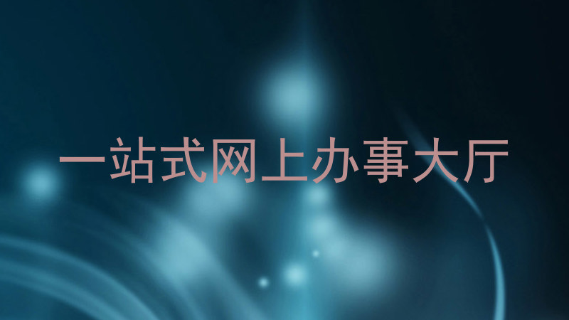 一站式网上办事大厅