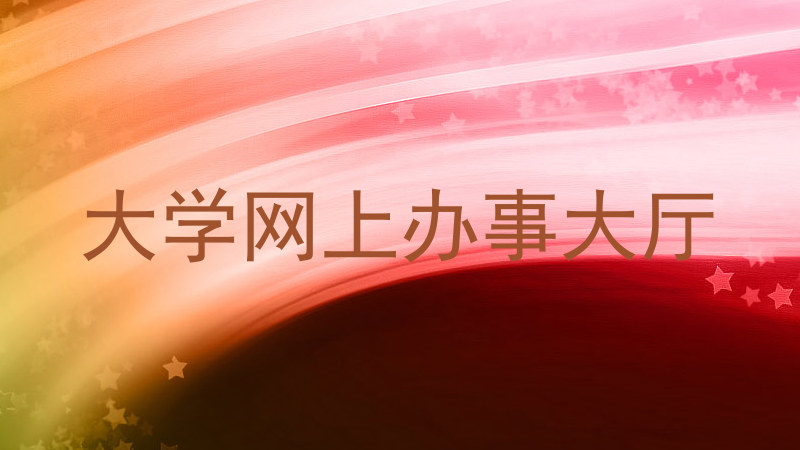 大学网上办事大厅