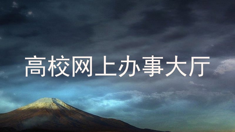 高校网上办事大厅