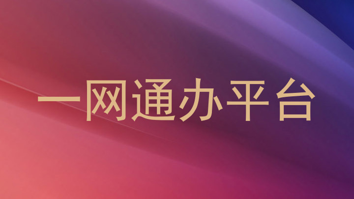 一网通办平台