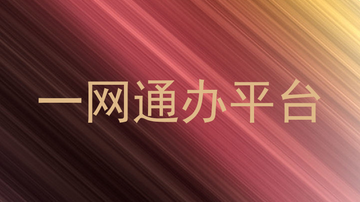 一网通办平台