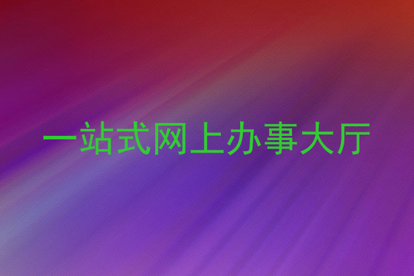 一站式网上办事大厅