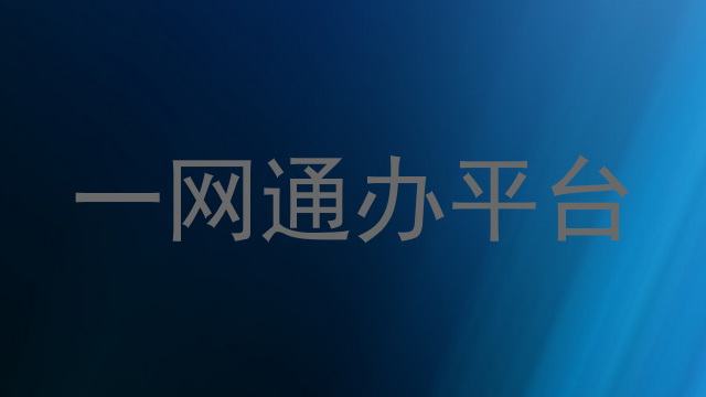 一网通办