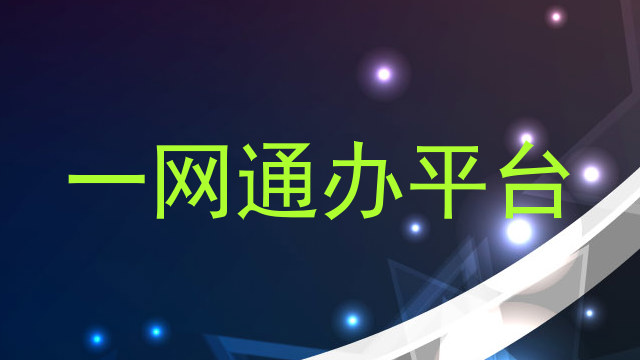 一网通办平台