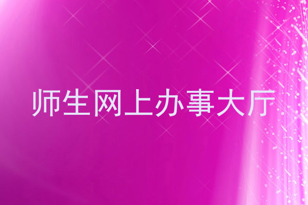 师生网上办事大厅