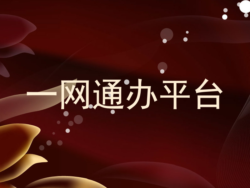 一网通办平台
