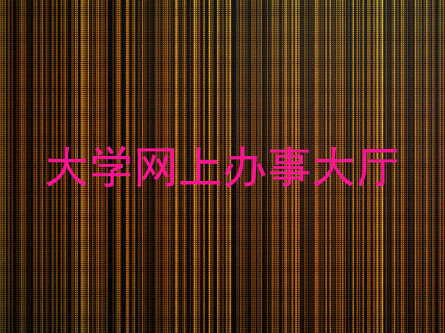 大学网上办事大厅
