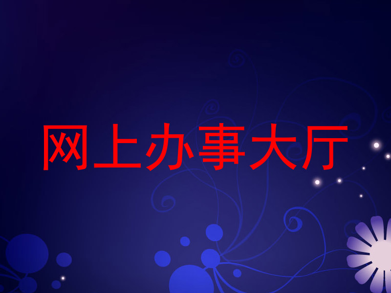 网上办事大厅