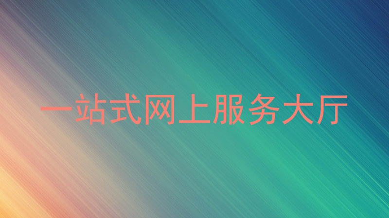 一站式网上服务大厅
