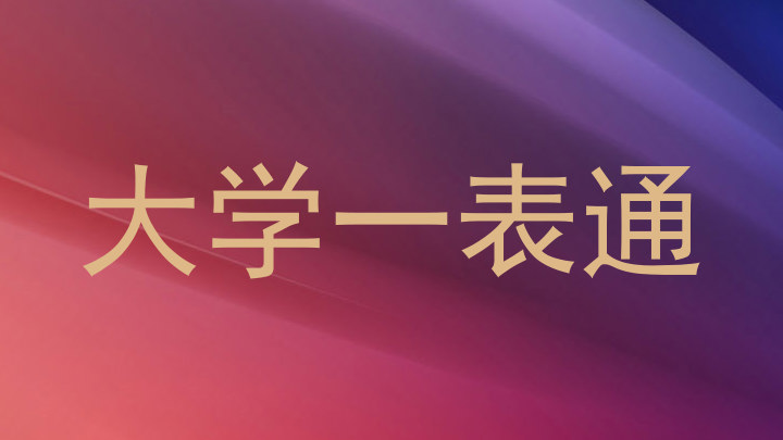 大学一表通