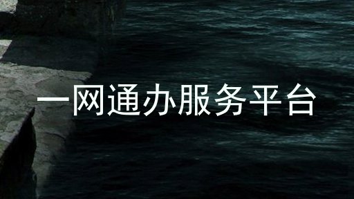 一网通办服务平台