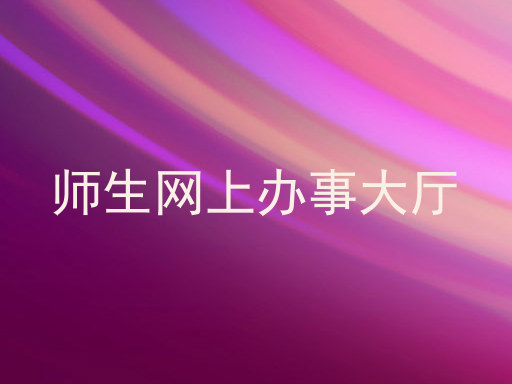 师生网上办事大厅