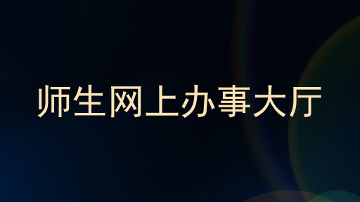师生网上办事大厅