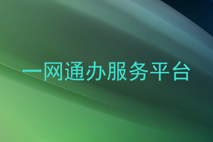 一网通办服务平台