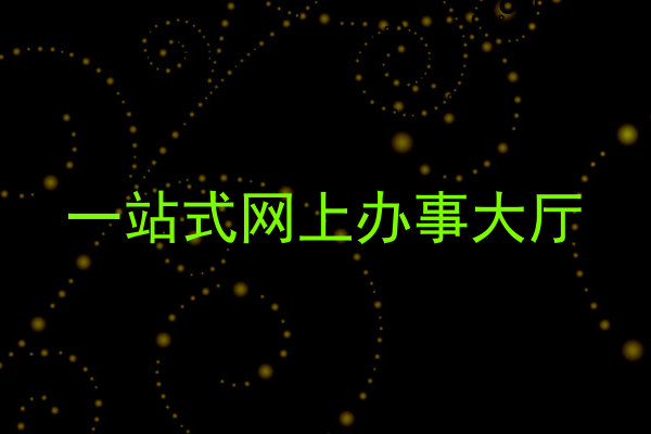 一站式网上办事大厅