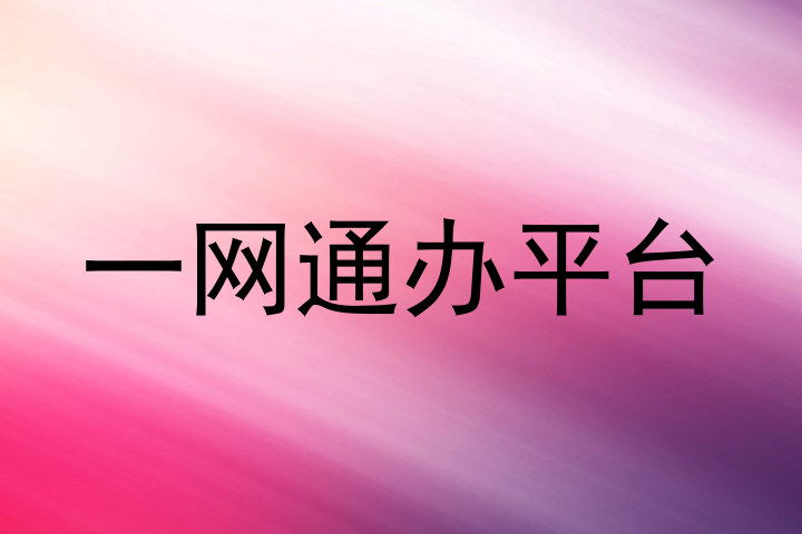 一网通办平台