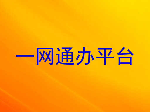 一网通办平台