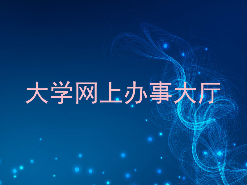 大学网上办事大厅