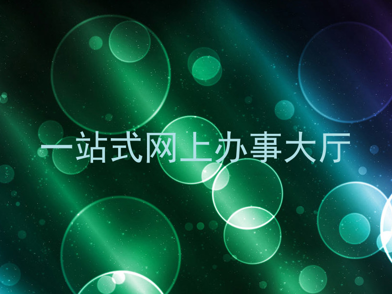 一站式网上办事大厅