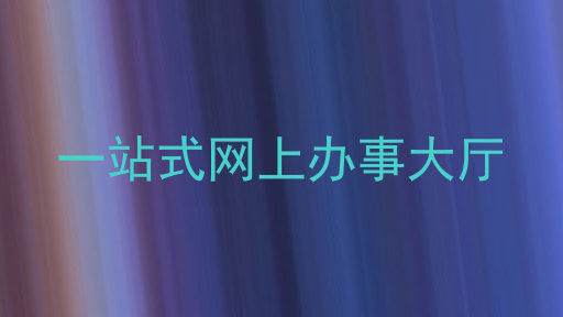 一站式网上办事大厅