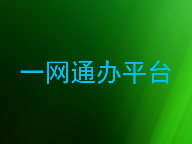一网通办平台