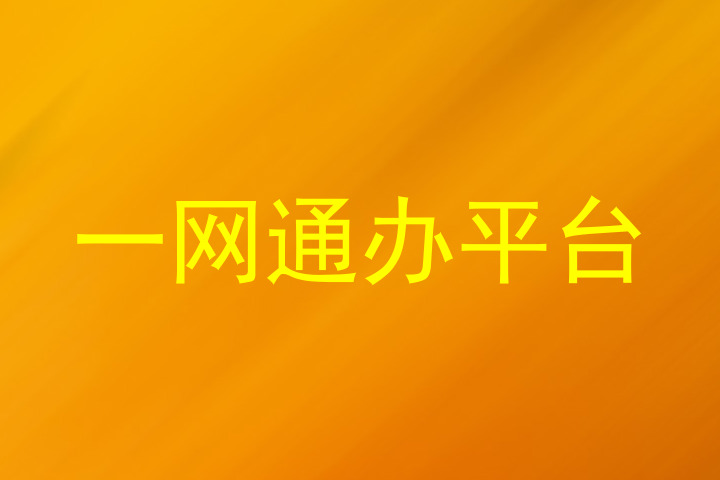一网通办平台