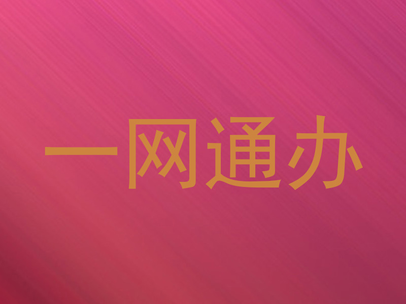一网通办