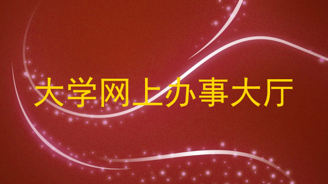大学网上办事大厅