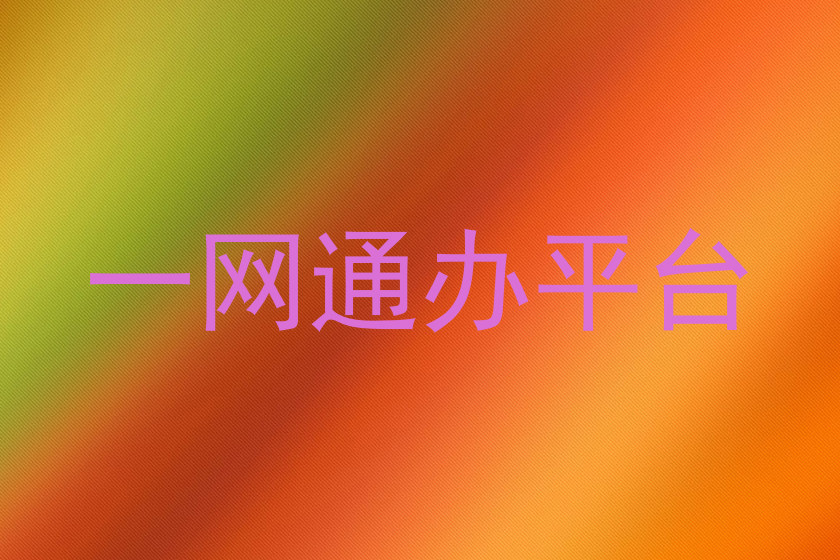 一网通办平台