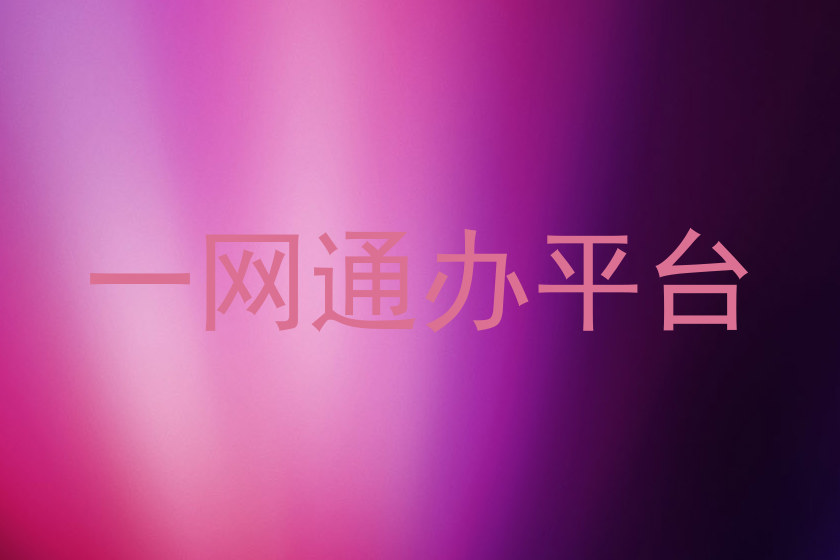 一网通办平台