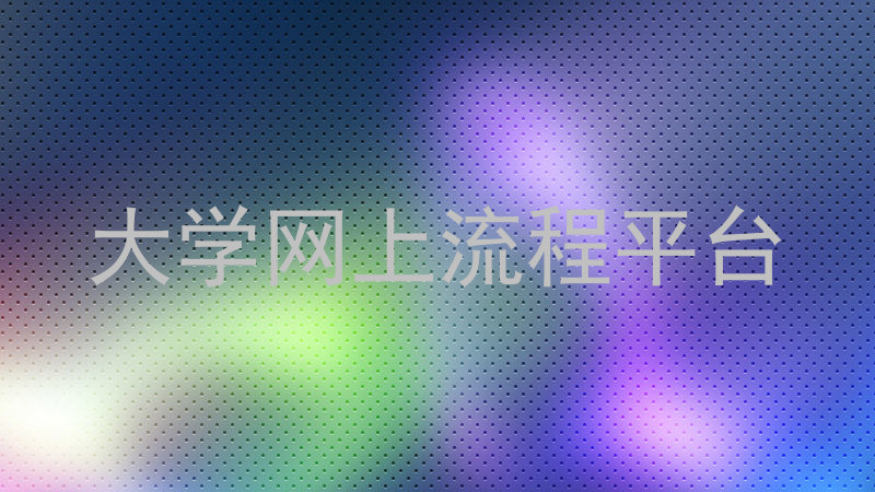 大学网上流程平台