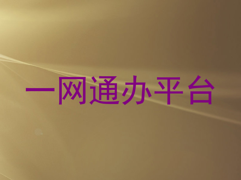 一网通办