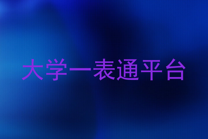 大学一表通平台